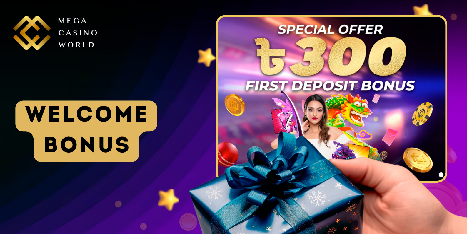 Claim Exciting Rewards with Mega Casino World's Welcome Bonus